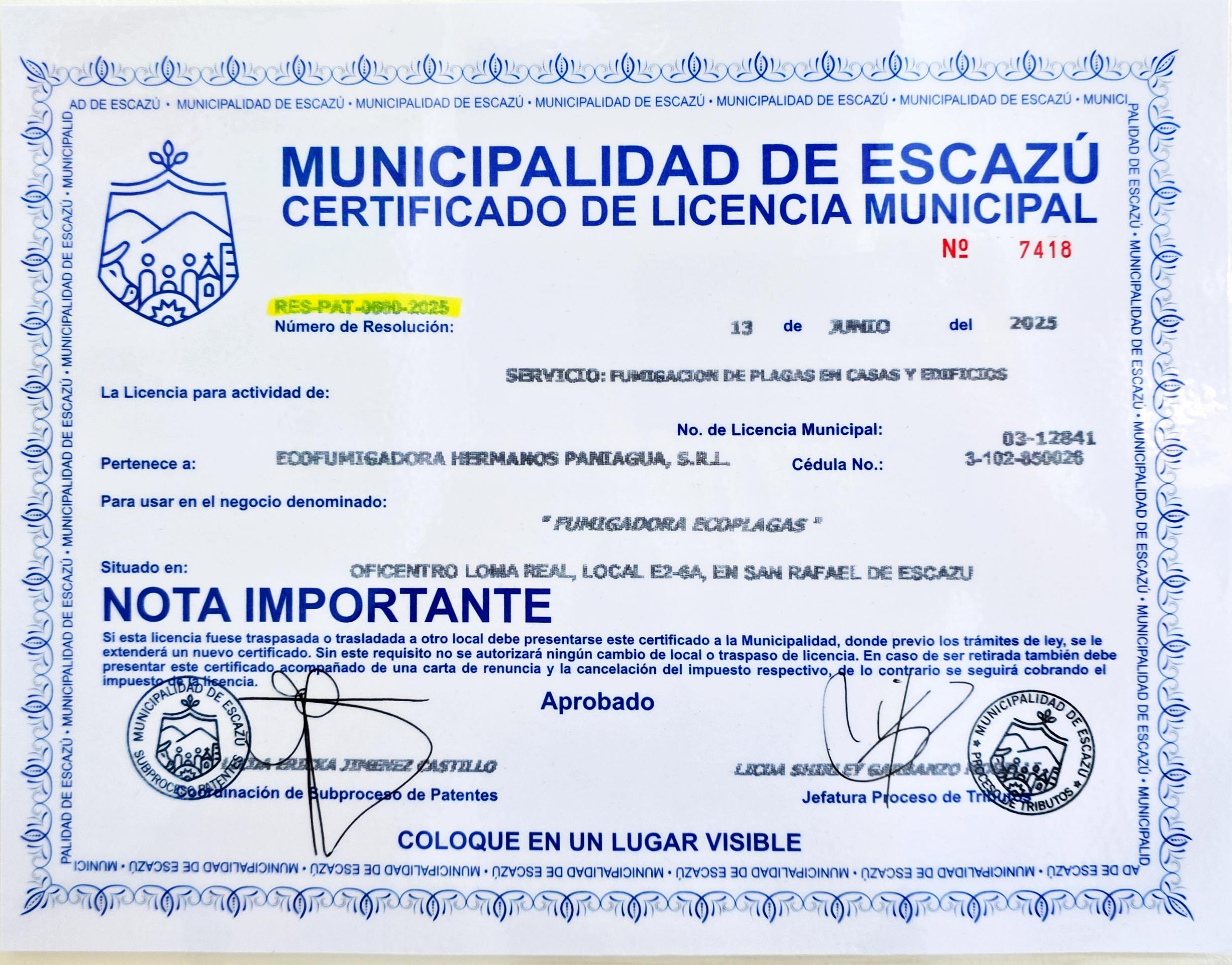 Patente municipal